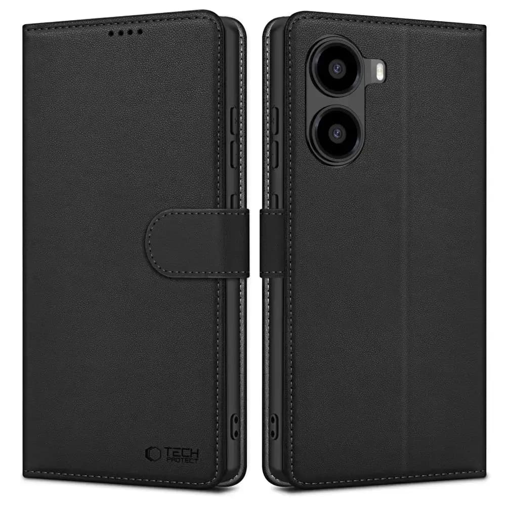 Tech-Protect raamatkaas Poco X7 Pro 5G, must