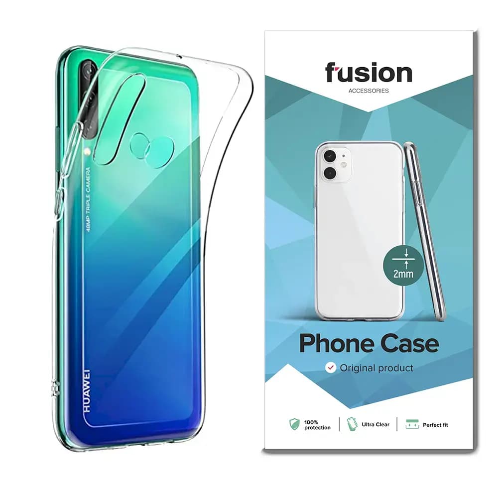 Fusion Ultra Clear Series 2 mm telefoniümbris Huawei P40 Lite E, läbipaistev
