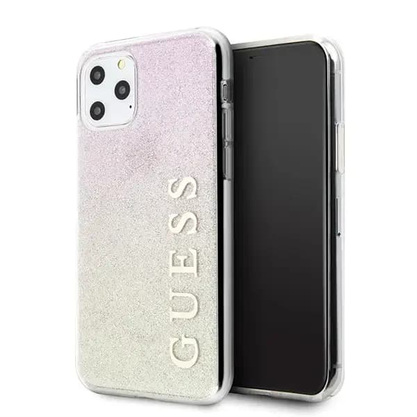 Guess GUHCN65PCUGLGPI Gradient Glitter telefoniümbris iPhone 11 Pro Max