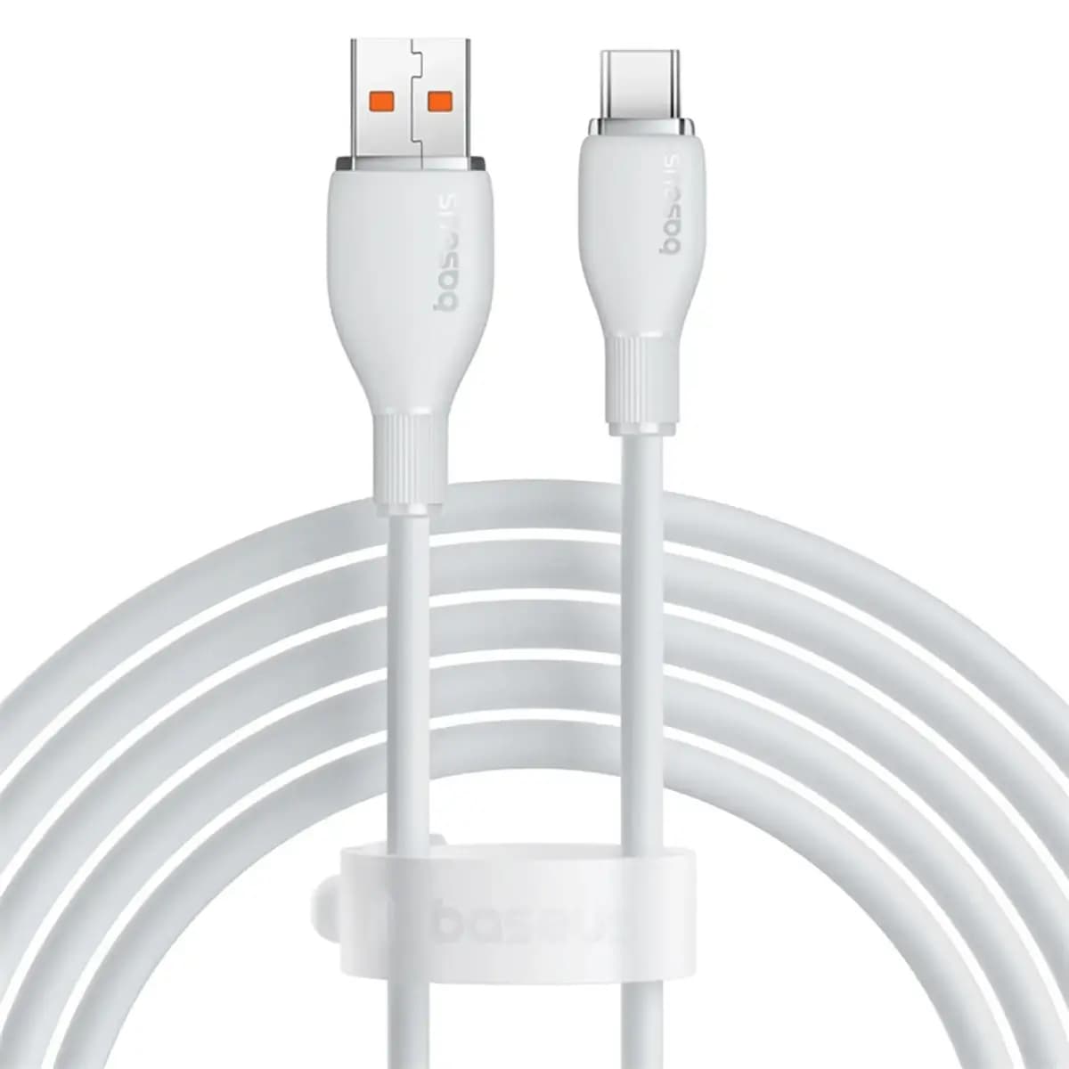 Baseus Pudding USB-A – USB-C kaabel 100 W, 1,2 m, valge