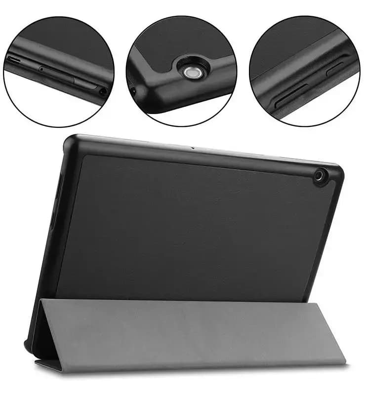 Tactical Book Tri Fold raamatkaas Samsung Galaxy Tab S9 FE+, must
