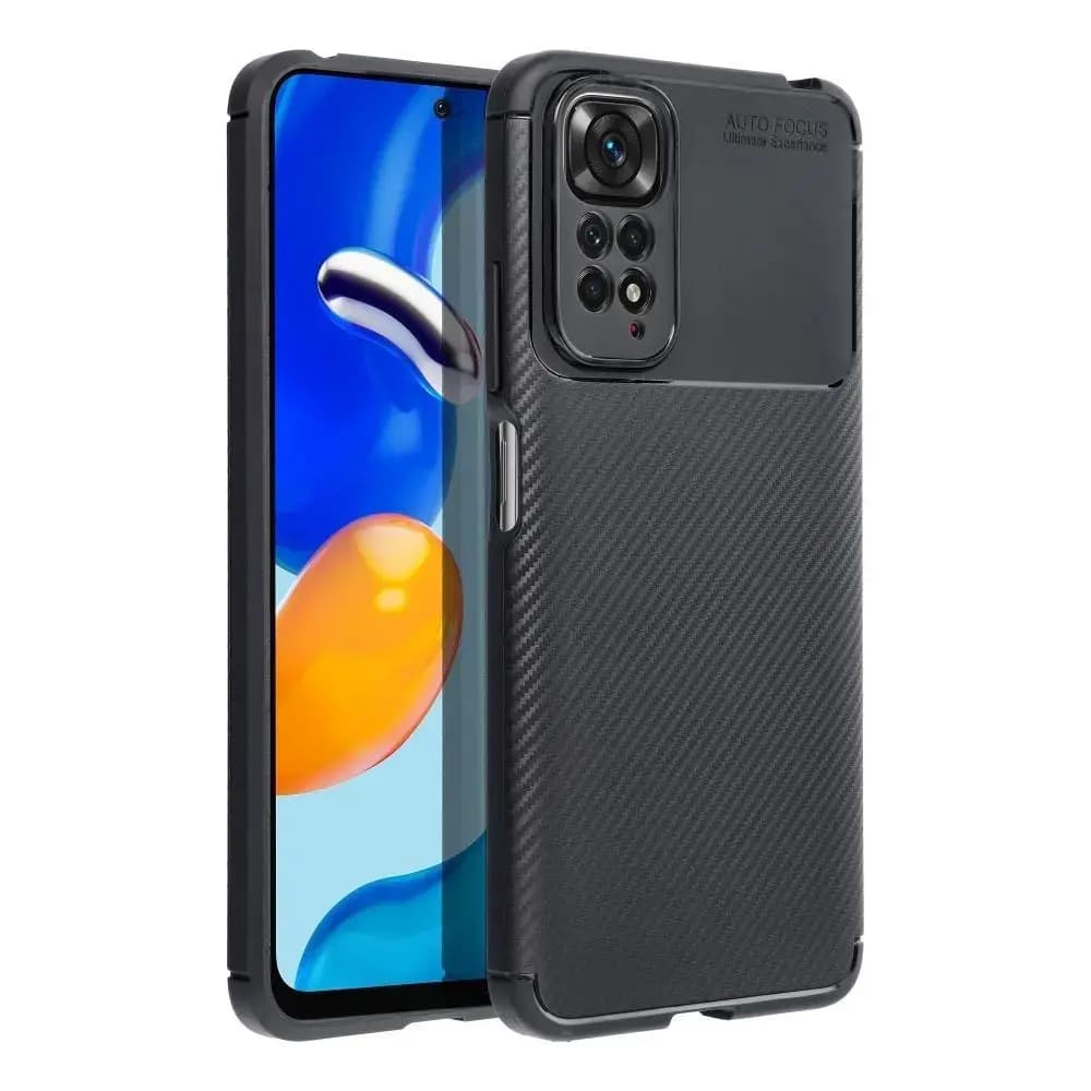 Fusion Carbon Premium phone case for Redmi 12C, black