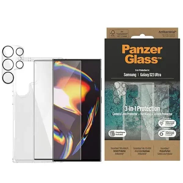 PanzerGlass 3-in-1 kaitsekomplekt Samsung Galaxy S23 Ultra
