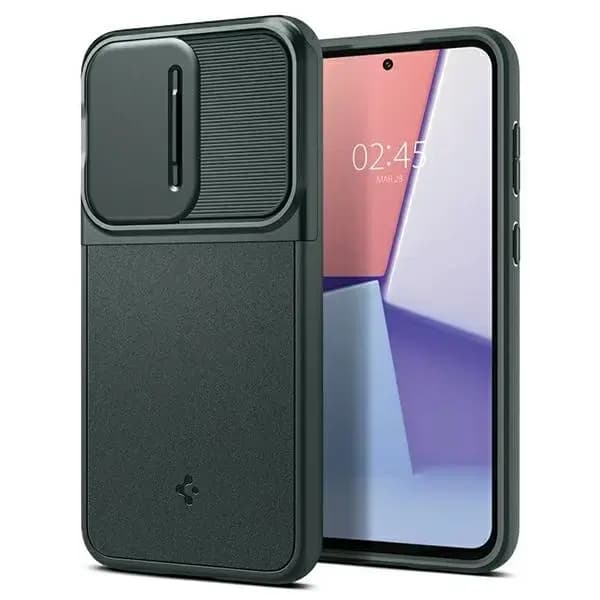 Spigen Optik Armor telefoniümbris Samsung Galaxy S23 FE, roheline