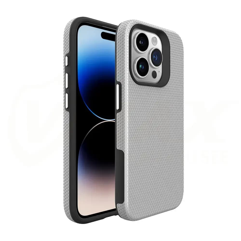 Vmax Triangle phone case for Samsung Galaxy A35 5G, silver