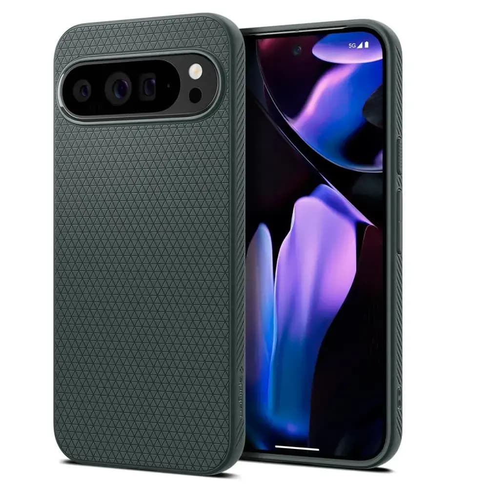 Чехол Spigen Liquid Air для Google Pixel 9 Pro XL, зелёный