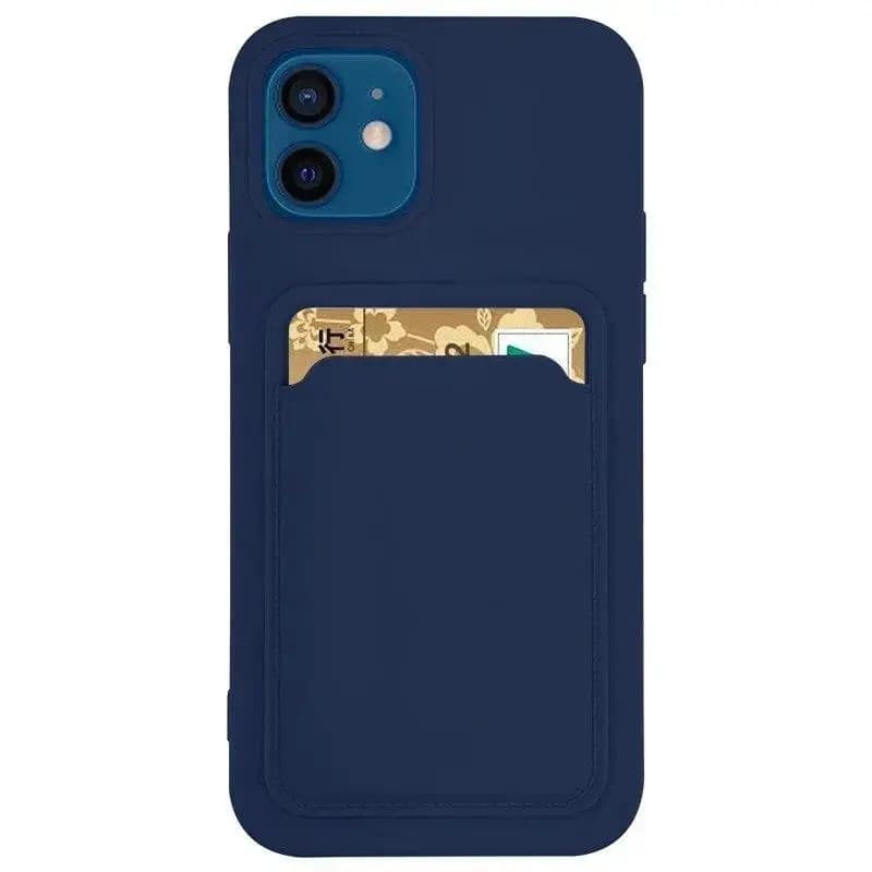 Чехол-книжка Card Case Silicone для Samsung Galaxy S21 Ultra, синий