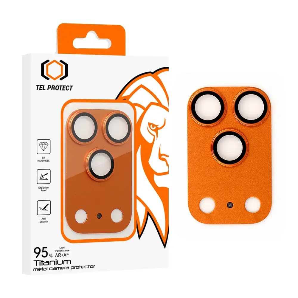 Tel Protect 95% AR+AF Full Metal kaamera kaitseklaas iPhone 17 Pro