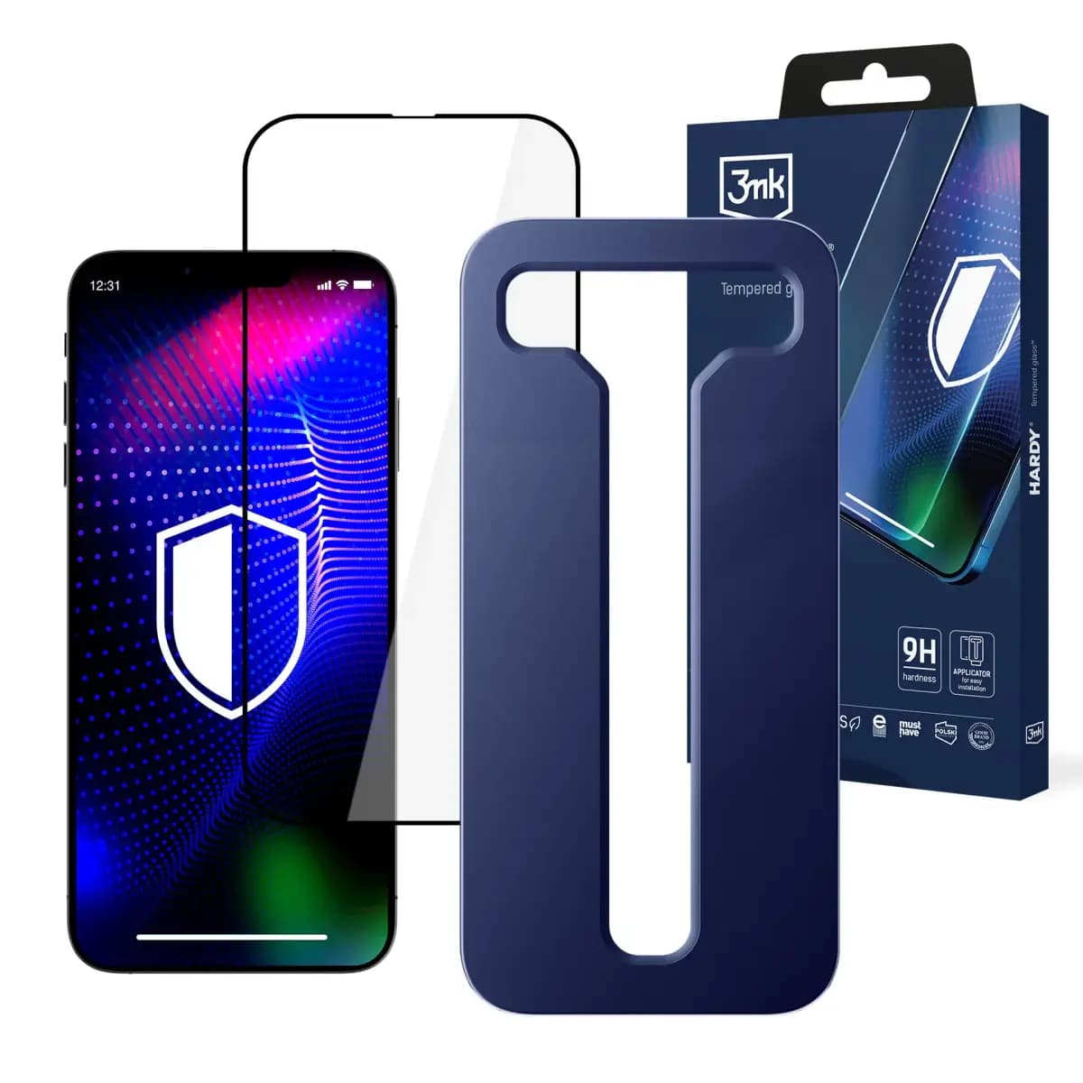 3mk Hardy tempered glass for iPhone 15
