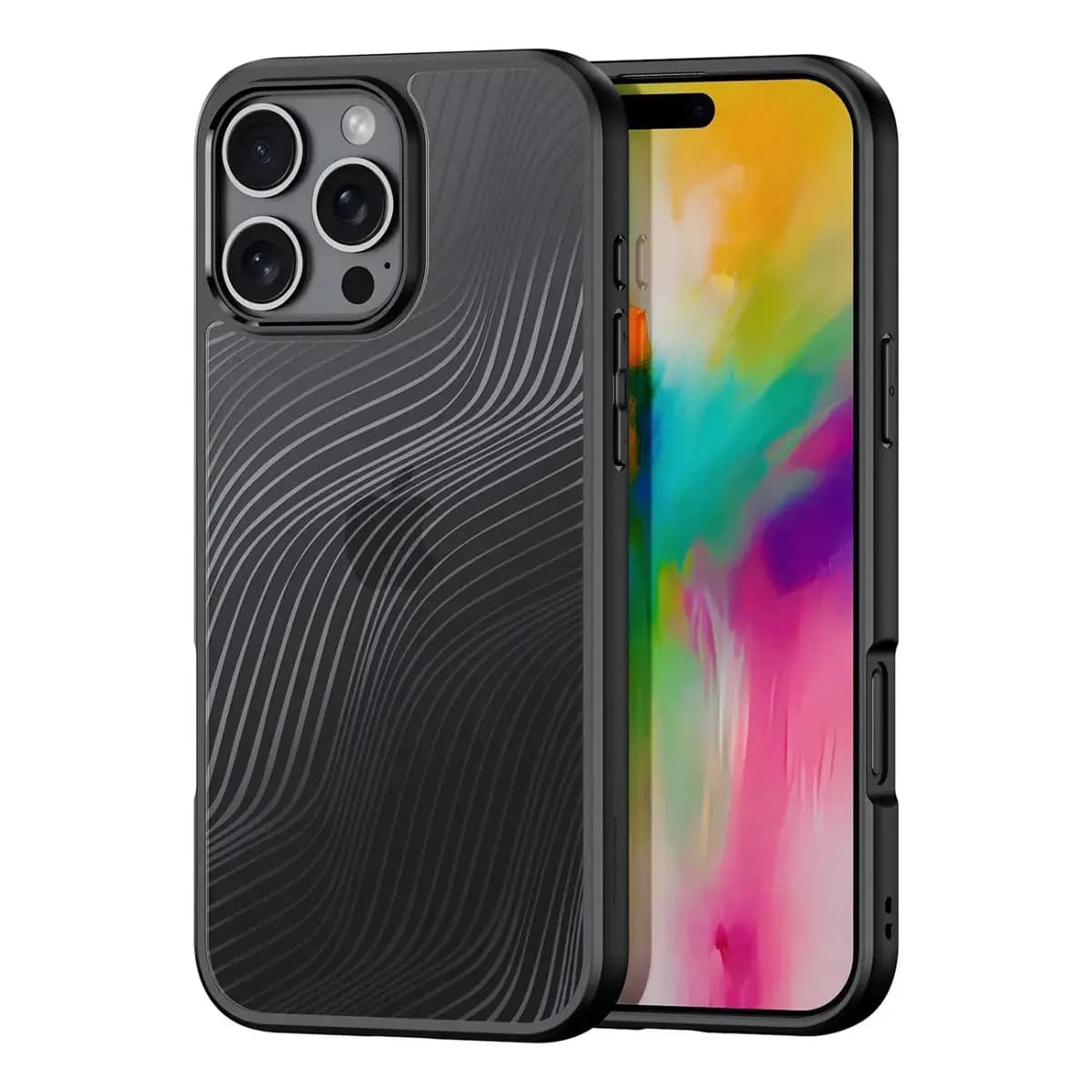 Чехол Dux Ducis Aimo для iPhone 16 Pro Max, чёрный