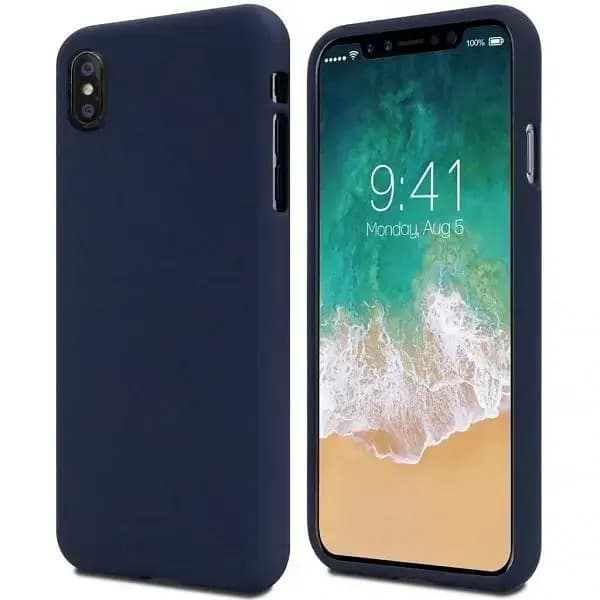 Mercury Soft phone case for iPhone 13, blue