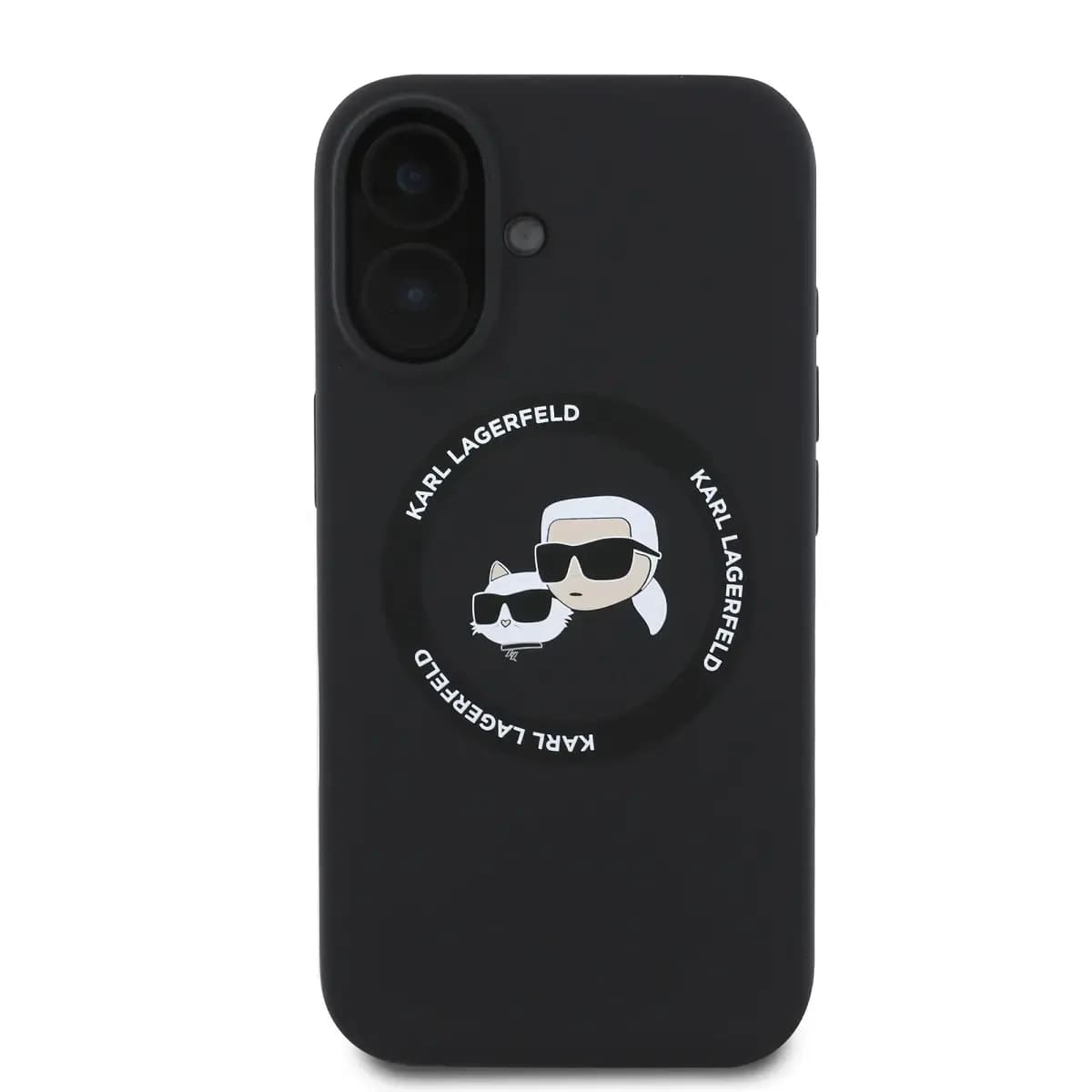 Karl Lagerfeld Liquid Silicone K&CH Heads phone case with MagSafe for iPhone 16