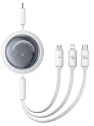 Baseus Free2Draw CB000084 3-in-1 USB-C to Lightning cable, 100 W, 1.1 m, white
