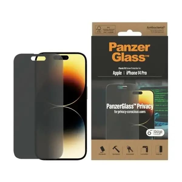 PanzerGlass Classic Fit privaatsusklaas iPhone 14 Pro 6,1"