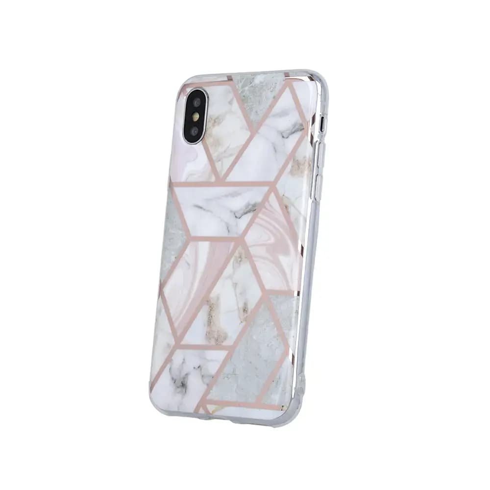 Чехол Fusion Geometric Marble для iPhone 11 Pro, розовый