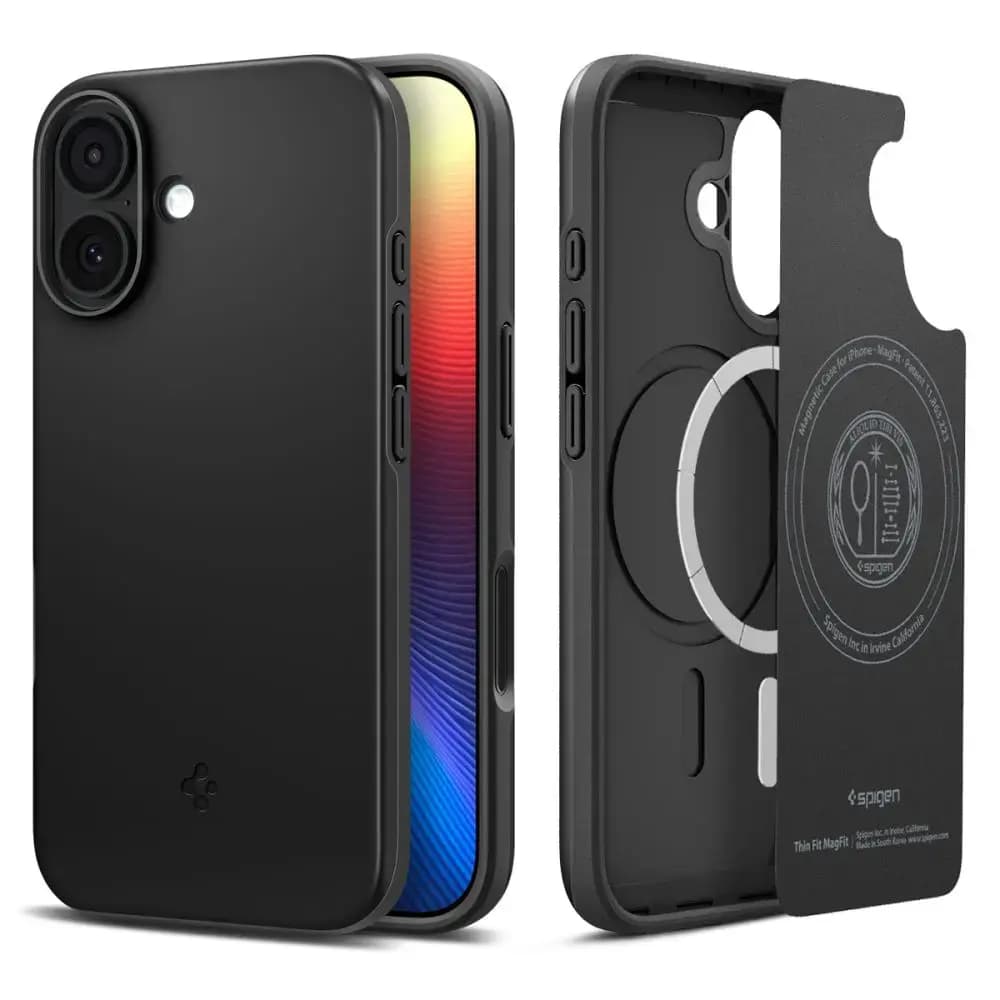 Spigen Thin Fit MagSafe telefoniümbris iPhone 17 -, must