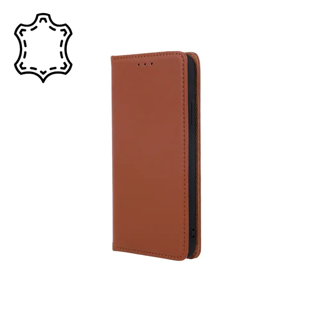 Fusion Leather phone case for Redmi 12C, brown