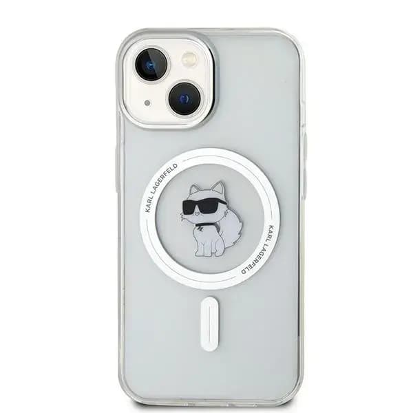 Karl Lagerfeld IML Choupette MagSafe telefoniümbris iPhone 12 / 12 Pro, läbipaistev