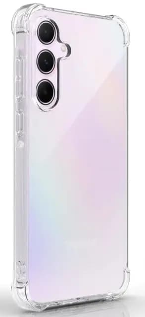 Fusion Anti Shock 1.5 mm Silicone telefoniümbris Samsung Galaxy A55 5G, läbipaistev