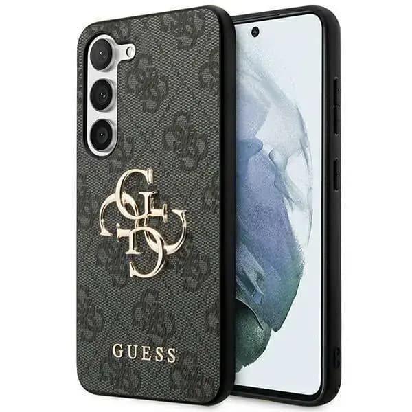 Guess GUHCS24S4GMGGR 4G Big Metal Logo telefoniümbris Samsung Galaxy S24, must