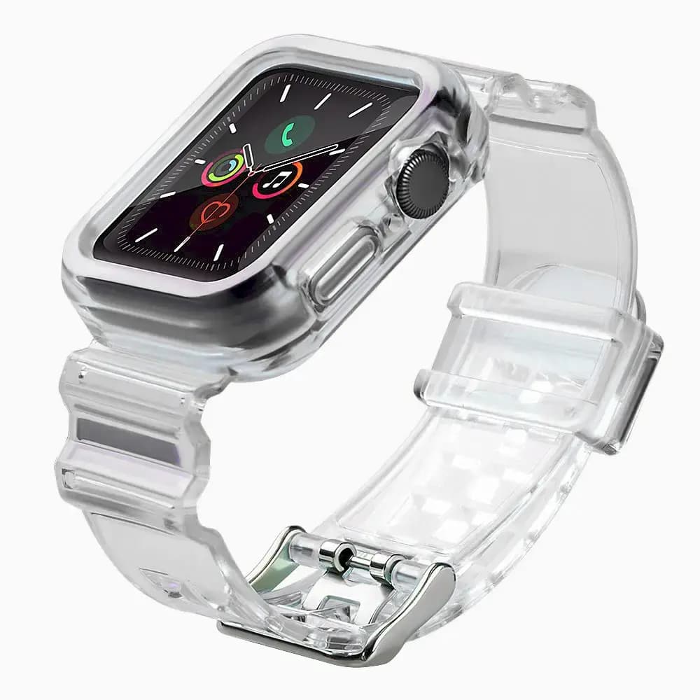 Fusion Light Set silicone watch strap for Apple Watch 38/40/41 mm, black