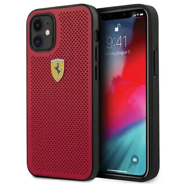 Ferrari FESPEHCP12SRE Off Track phone case for iPhone 12 Mini, red