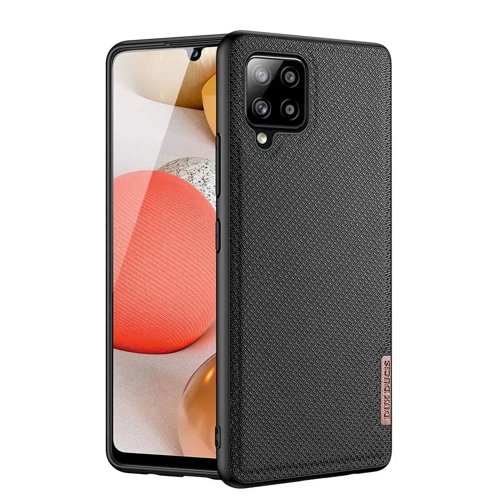 Dux Ducis Fino raamatkaas Samsung Galaxy A42 5G, must
