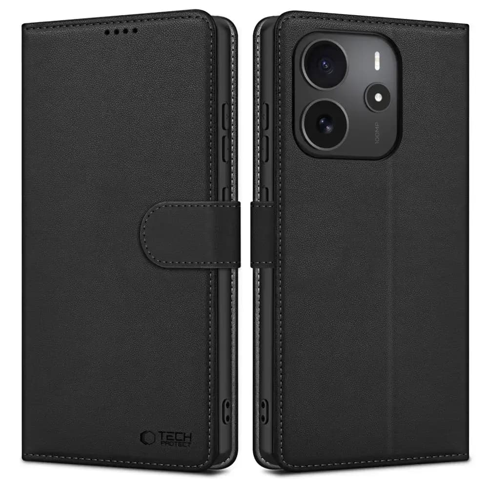 Tech-Protect raamatkaas Redmi Note 14 4G, must