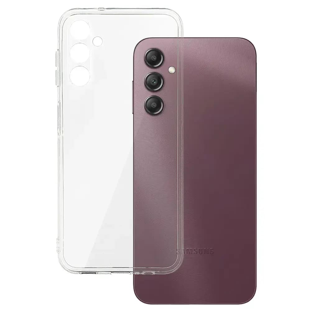 2 mm telefoniümbris Samsung Galaxy A14 4G / 5G, läbipaistev