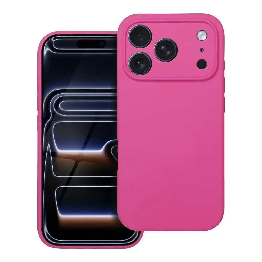 Silicone 2mm telefoniümbris iPhone 17 Pro, roosa