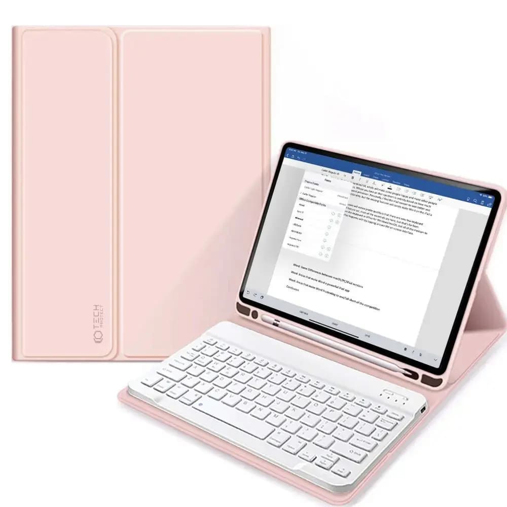 Tech-Protect SC Pen keyboard case for iPad 10.9", pink