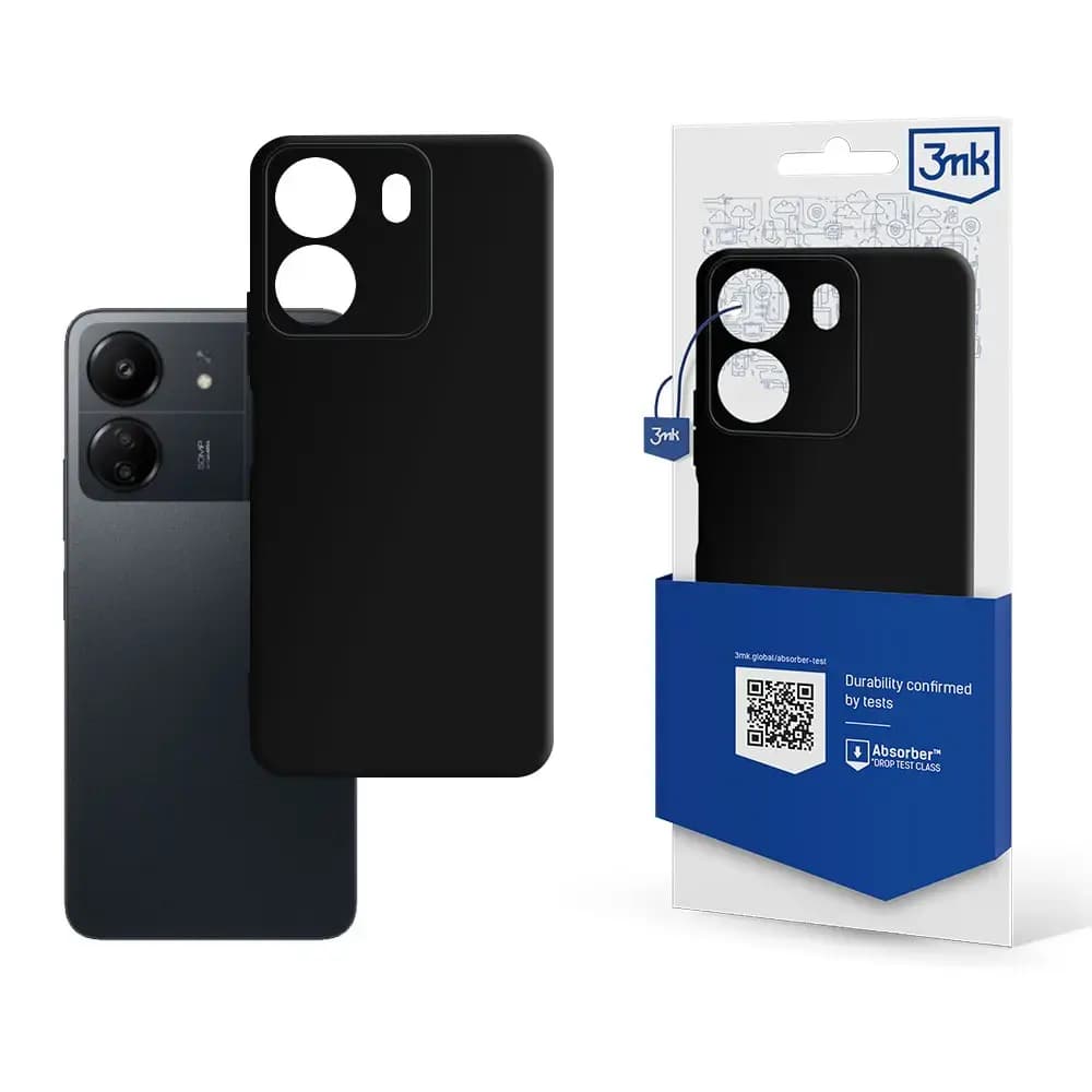 3MK Matt telefoniümbris Redmi 13C 4G / Poco C65, must