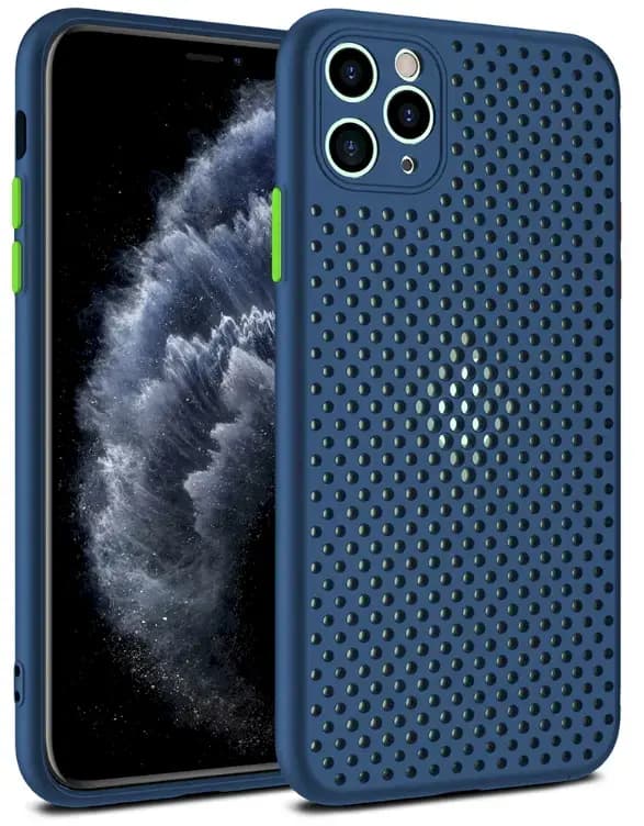 Fusion Breathe Silicone telefoniümbris iPhone X / XS, sinine