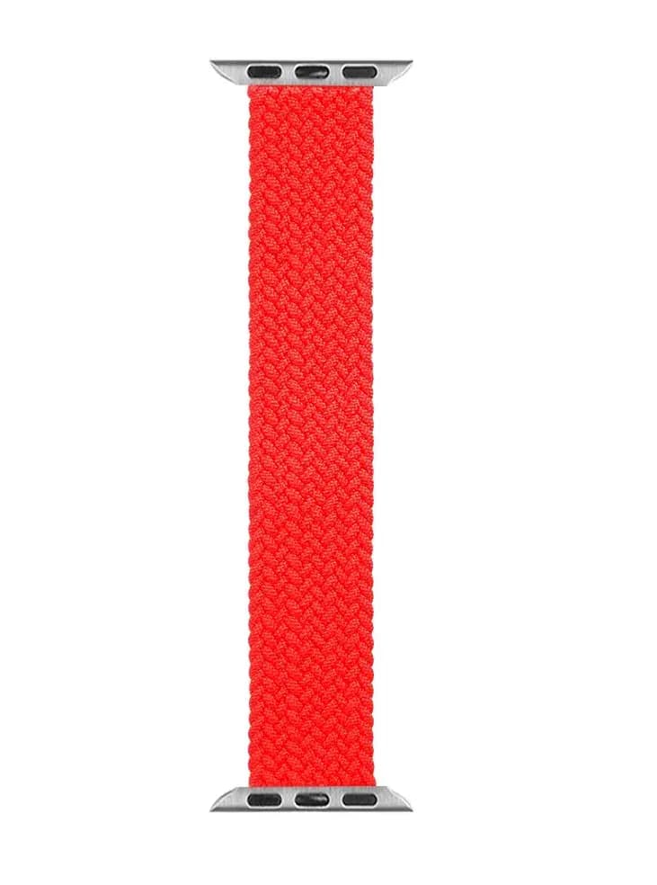 Tactical 758s Braided String nylon watch strap for Apple Watch 38/40/41 mm, red