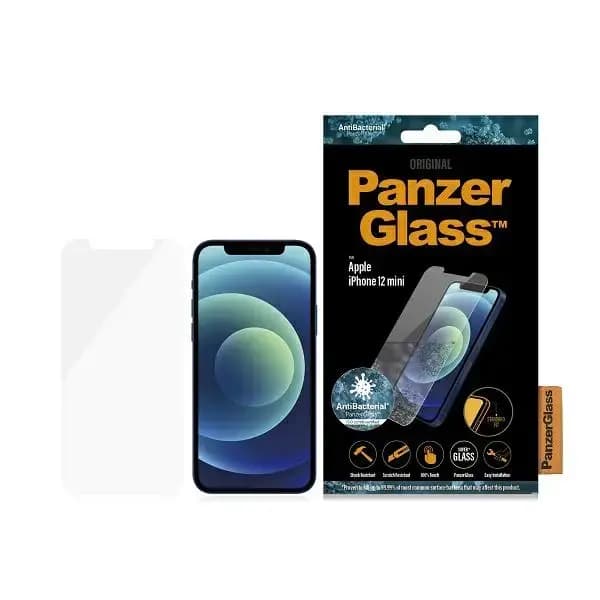 PanzerGlass Standard Super+ tempered glass for iPhone 12 Mini Antibacterial