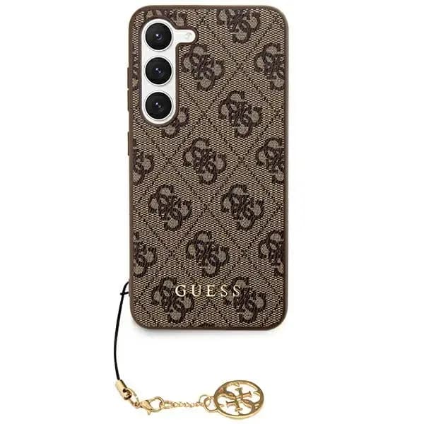 Чехол Guess для Samsung Galaxy S24, коричневый