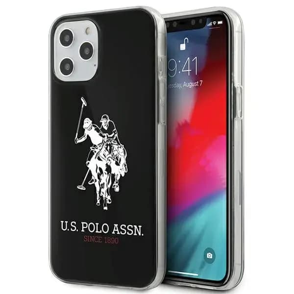 U.S. Polo USHCP12MTPUHRBK Big Horse telefoniümbris iPhone 12 / 12 Pro, must