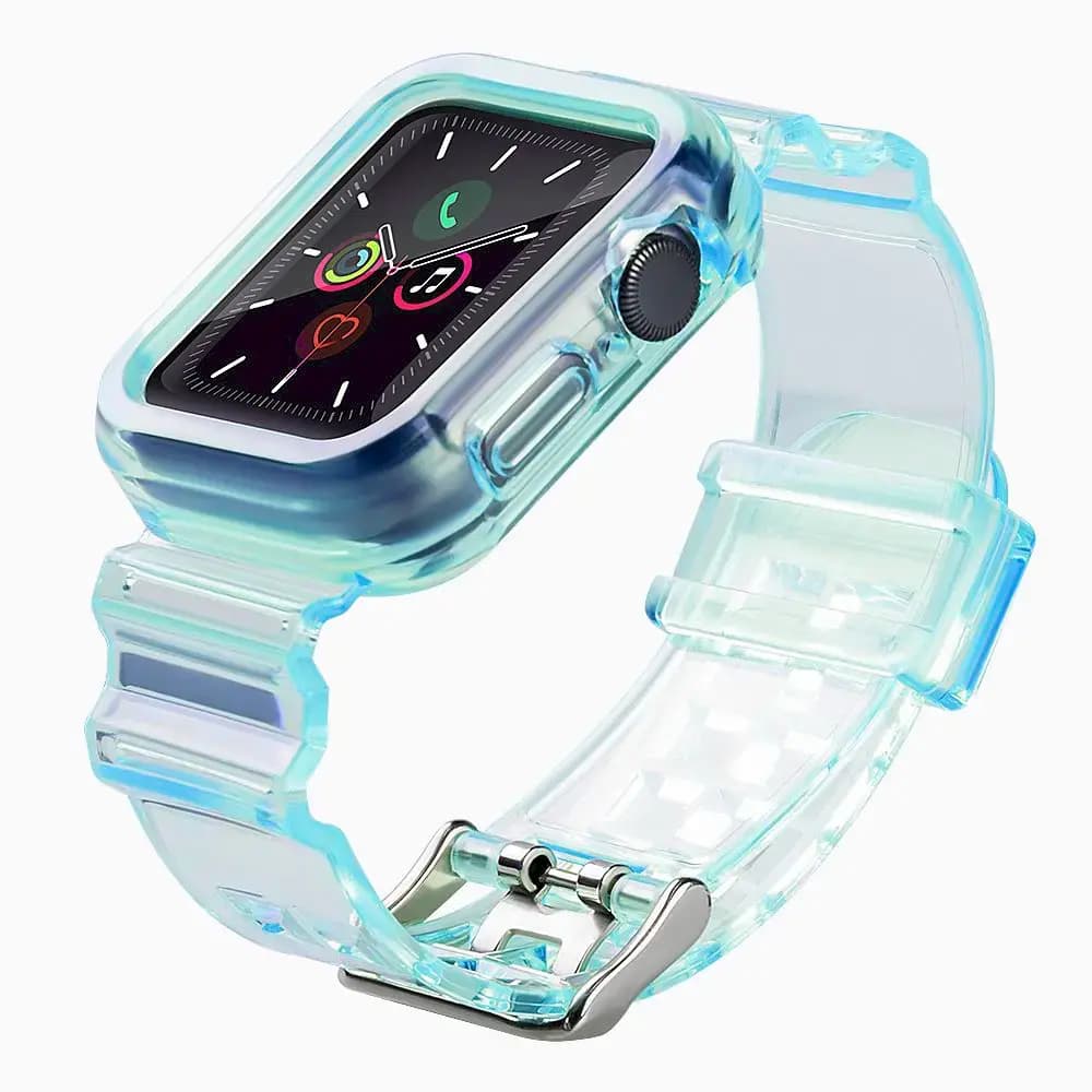 Fusion Light Set silicone watch strap for Apple Watch 38/40/41 mm, blue
