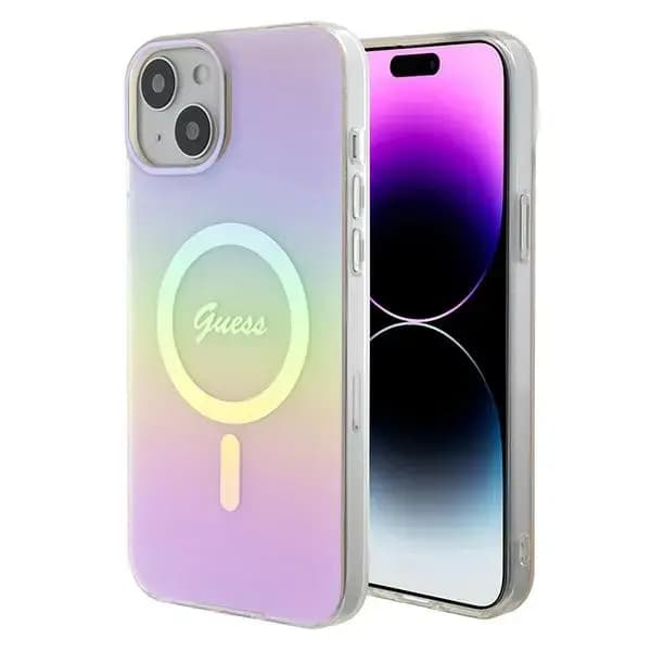 Guess GUHMP15SHITSP MagSafe telefoniümbris iPhone 15, roosa