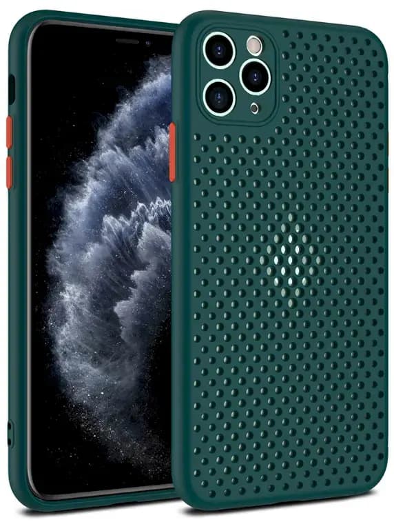 Fusion Breathe Silicone telefoniümbris iPhone 11 Pro, roheline