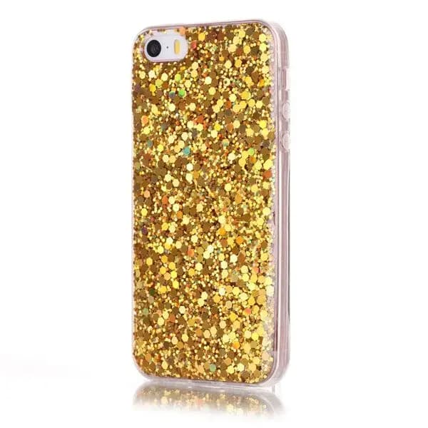 Fusion Gold Sequins telefoniümbris iPhone X / XS, kuldne