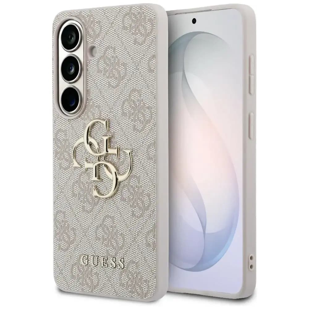 Чехол Guess 4G Big Metal Logo для Samsung Galaxy S26, розовый