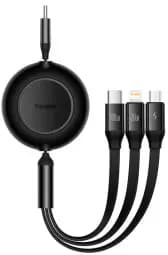 Кабель Baseus Bright Mirror 4 3-in-1 USB-C – Micro USB / Lightning / USB-C, 1,1 м