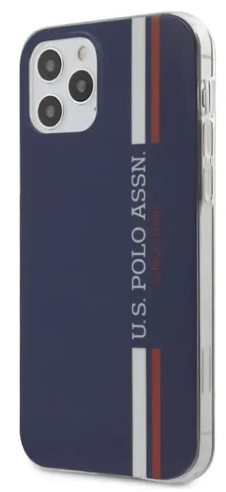 U.S. Polo USHCP12MPCUSSNV Tricolor Vertical Stripes telefoniümbris iPhone 12 / 12 Pro