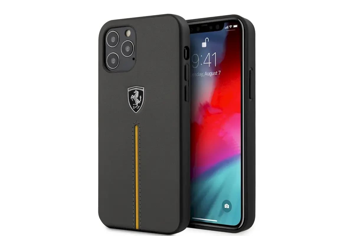 Ferrari FEOMSHCP12MDG Off Track phone case for iPhone 12 / 12 Pro, grey