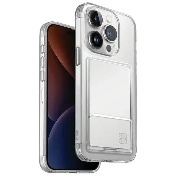 UNIQ Air Fender ID book case for iPhone 15 Pro, multicolour