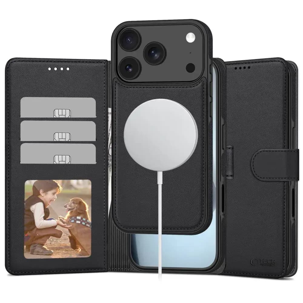 TECH-PROTECT WALLET telefoniümbris iPhone 17 Pro Max, must