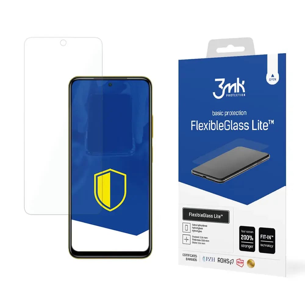 3mk FlexibleGlass Lite™ tempered glass for Xiaomi Poco X4 Pro 5G