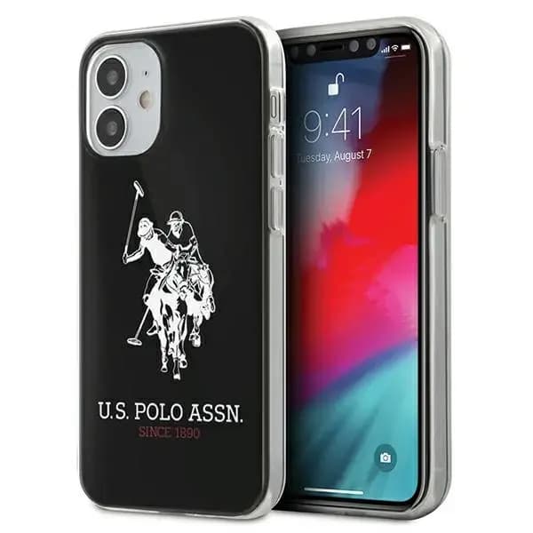 U.S. Polo USHCP12STPUHRBK Big Horse phone case for iPhone 12 Mini, black