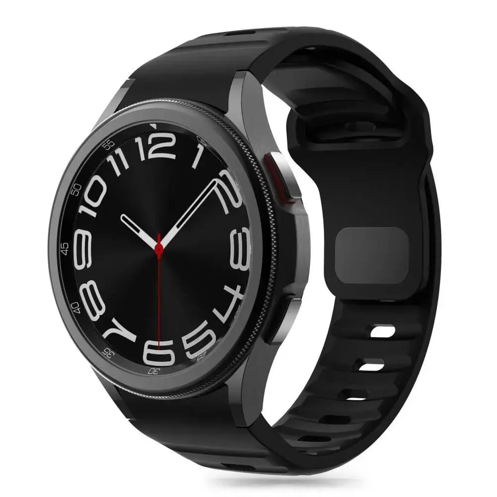 Tech-Protect Line silikoonist kellarihm Samsung Galaxy Watch 4/5/5 Pro/6/7/FE, must